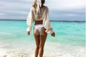 Глюкоза показала пикантное фото с пляжа