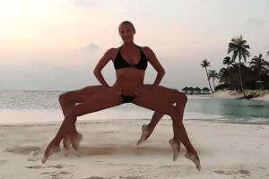 Волочкова "жжет": балерина шокировала новым шпагатом