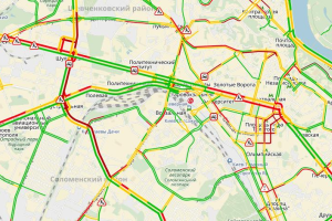 Киев застыл в 8-балльных пробках