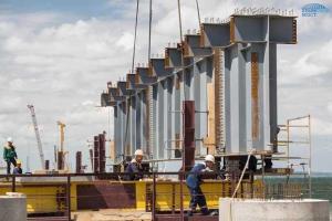 Появилось свежее видео о строительстве Керченского моста