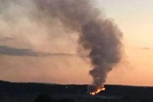 Ночью снова загорелась Грибовицкая свалка: пожар тушили 2 часа