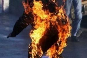 На оккупированной территории Луганщины мужчина пытался сжечь себя