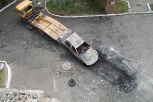 В Ясиноватой взорвали автомобиль боевика "Востока"