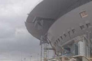 В Санкт-Петербурге строящийся к ЧМ-2018 стадион чуть не сдуло ураганом