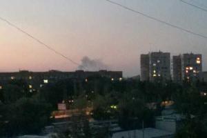 Под Донецком горит боевая техника, - соцсети