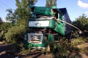 Страшное ДТП в Макеевке: фура врезалась в газопровод, погиб водитель