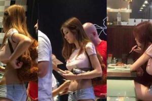 Китаянка решила пообедать в кафе и стала звездой Сети