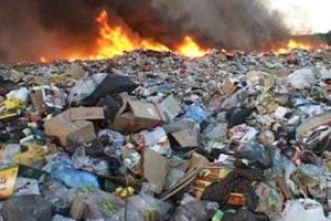 В Горловке случился пожар: загорелся полигон твердых бытовых отходов