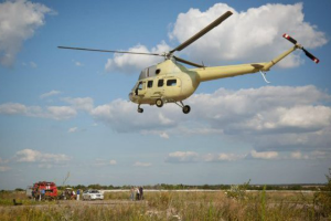 В Сумской области разбился вертолет Ми-2