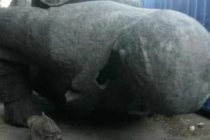 В Мариуполе демонтированные памятники Ленину покоятся на кладбище