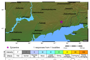 В связи с землетрясением на Донбассе создан оперативный штаб
