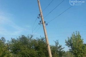 В Мариуполе из-за оборванного кабеля произошел пожар