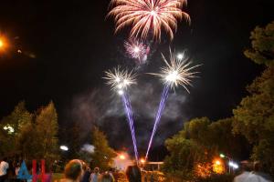 В Донецке похвастались праздничным салютом: небо украсили "синие, красные, зеленые и фиолетовые огни"