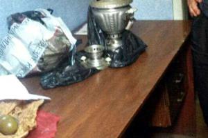 На Донетчине полицейские задержали мужчину с гранатой в самоваре