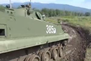 В сети опубликовано новое видео с военных учений на юге России