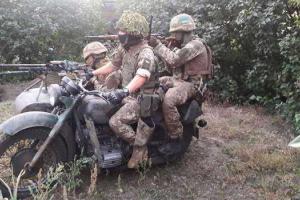 Украинские бойцы в зоне АТО получили боевой мотоцикл