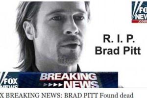 Поклонников по всему миру шокировало известие о смерти Брэда Питта