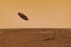 Ученые разглядели НЛО рядом с марсоходом на Красной планете, появилось видео
