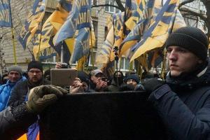 Бойцы "Азова" устроили сразу две акции протеста в Киеве