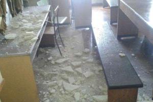 В одесском вузе во время занятий рухнул потолок