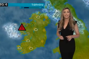 Ведущую прогноза погоды на ирландском телевидении «убило» молнией в эфире