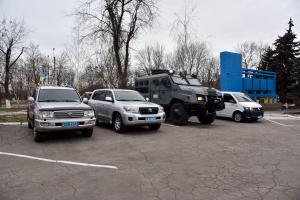 Вячеслав Аброськин вручил спецтехнику бойцам донецкого «КОРДа»