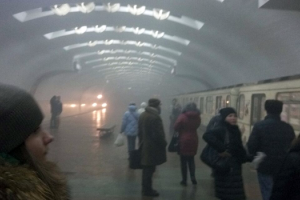 В Харькове из-за сильного задымления пришлось закрыть станцию метро