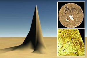 Ученые заметили на Красной планете огромную остроконечную башню