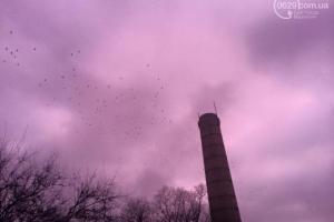 Небо над Мариуполем стало розовым: появились фото