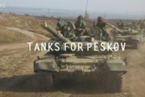 InformNapalm показали Пескову российские танки на Донбассе, присутствие которых он так яростно отрицал