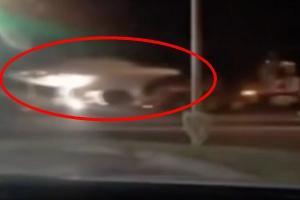 Американец снял на видео, как военные перевозили 10-метровую летающую тарелку пришельцев