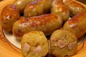 Домашняя картофельная колбаса — безумно вкусное блюдо