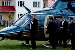 На вертолетную площадку Януковича наведались СБУ и Генпрокуратура