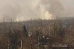 Дончане встревожены густым дымом со стороны Донецкого аэропорта
