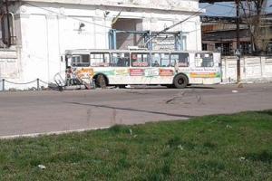 В Лисичанске ДТП троллейбуса привело к закрытию последнего маршрута