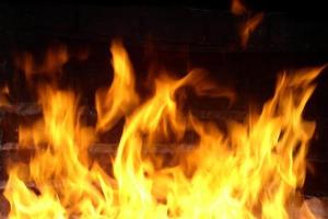 В Святошинском районе Киева произошел пожар: загорелся частный дом, появились кадры