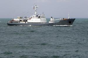 Появилось видео с места крушения судна Черноморского флота России