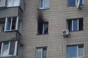 В Киеве в результате пожара чуть не погиб человек