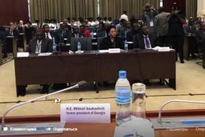 Саакашвили в Танзании делится своими рецептами борьбы с коррупцией