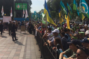 Аграрии под Радой протестуют против земельной реформы: Тука намекает, что акция проплачена