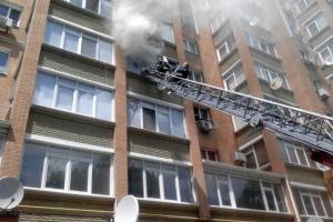 В Белой Церкви загорелась квартира в 10-этажном жилом доме