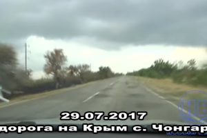 В сети показали разницу между транспортными потоками в Крым и в Геническ