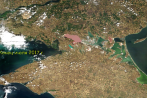 Превращение Крыма в пустыню уже видно из космоса: в сети показали снимки