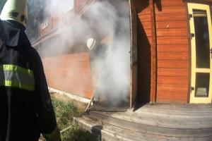 В Черкассах произошел пожар на территории гостиничного комплекса