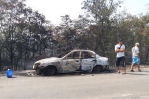 Сухая трава, автомобиль и хозяйственные постройки: В Бердянске произошел пожар