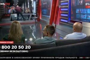Ведущий Мыкола Вересень рассказал, зачем вылил стакан воды на политолога