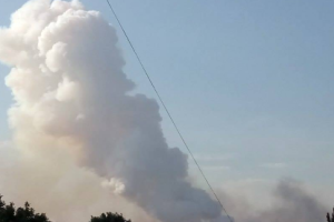 В оккупированном Донецке горят склады с остатками окфола и гексогена