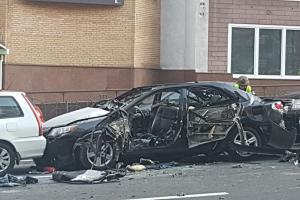 В центре Киева взорвался автомобиль на грузинских номерах, есть жертвы