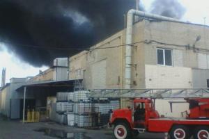 В Харькове произошел масштабный пожар на производстве