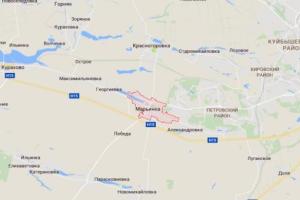 Марьинка попала под мощный обстрел боевиков